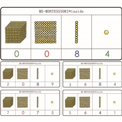 金色珠数字任务卡片3-800-800